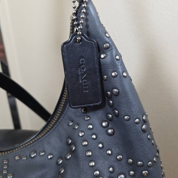 Coach Celeste Convertible Studded Leather Hobo - Picture 3 of 16